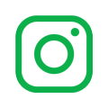 Green Instagram logo